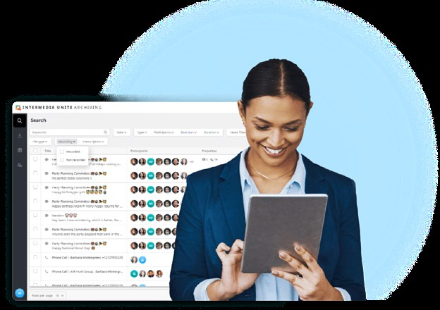 Searching the Archiving portal on a tablet