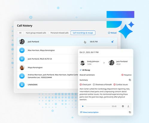 AI Call Recap in the Elevate call history